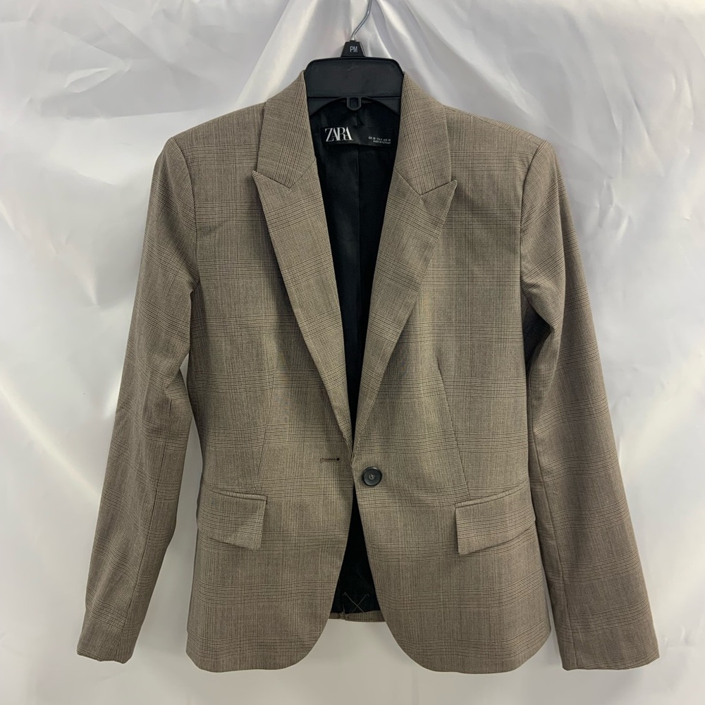 Zara Tan Blazer Size 6
